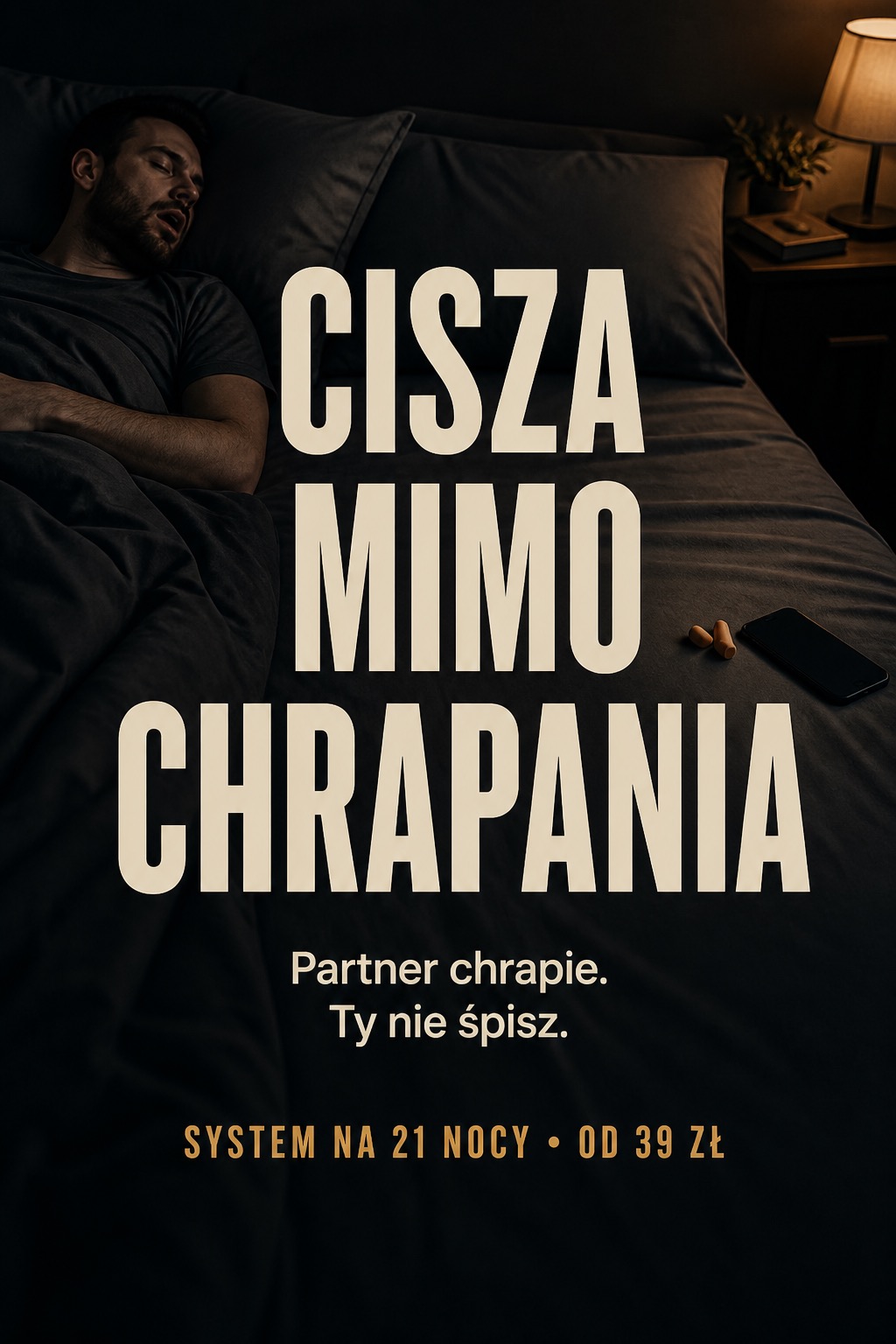 Okładka ebooka Cisza mimo chrapania